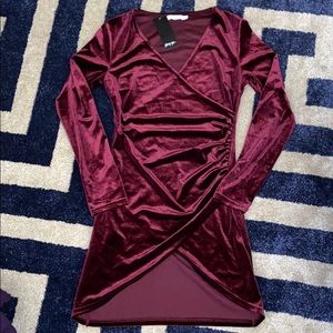 Velvet dress.